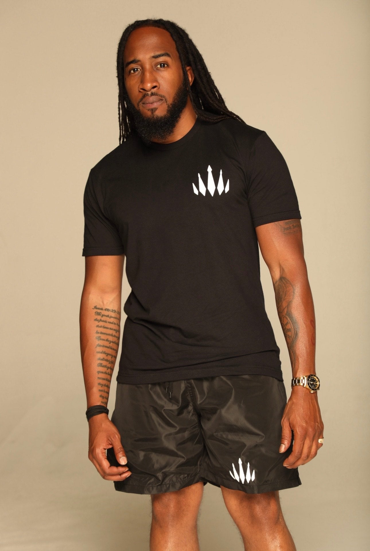 Crown Shorts with white logo